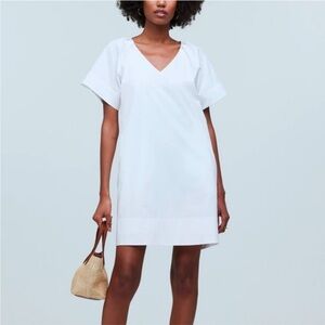 Madewell V-Neck Mini Shirtdress